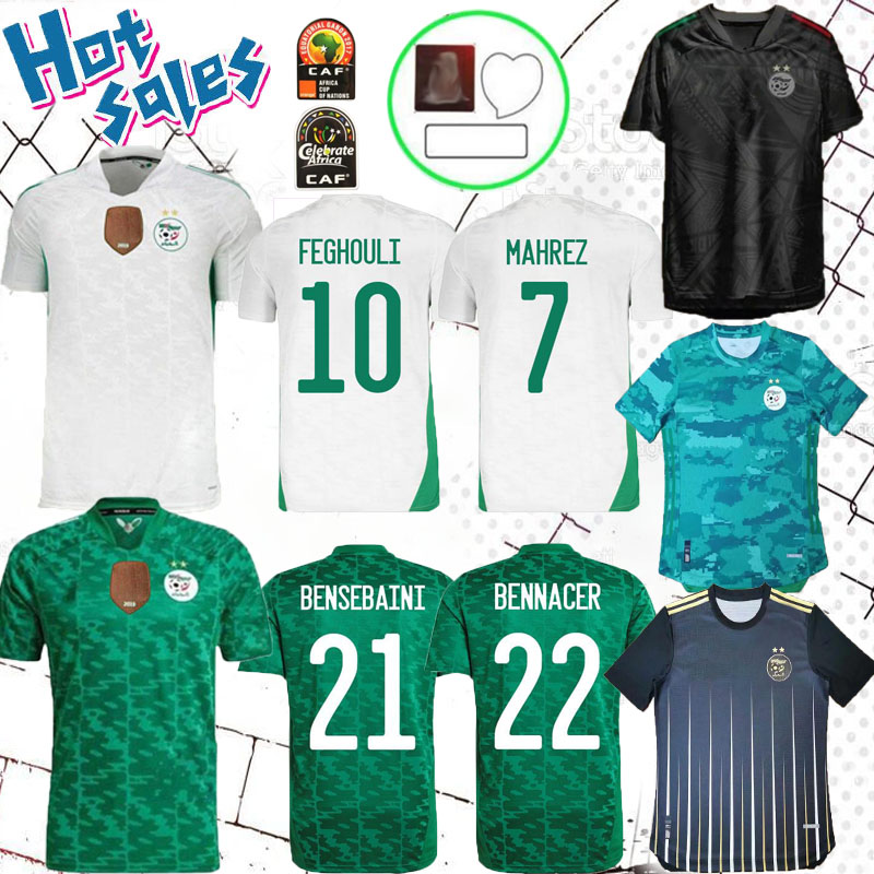 Algerie 2021 MAHREZ Soccer Jerseys FEGHOULI BENNACER ATAL BRAHIMI 20 21 home away football kits men Fans player version shirt, Black;yellow
Algerie 2021 MAHREZ Soccer Jerseys FEGHOULI BENNACER ATAL BRAHIMI 20 21 home away football kits men Fans player version shirt, Black;yellow