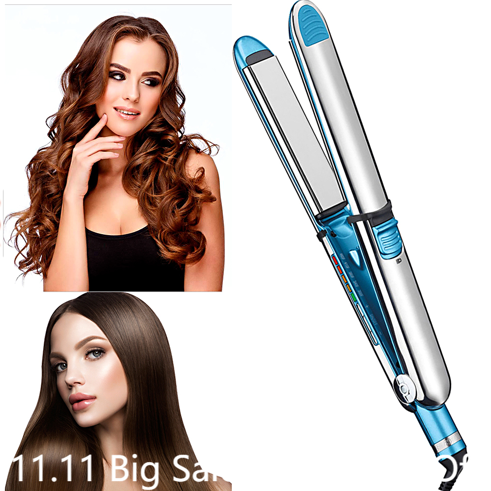 Titanium Flat Iron Hair Straightener Professional Hair Straightening Irons Styling Tools 1.25 Inch Hair Crimper Straighteners
Titanium Flat Iron Hair Straightener Professional Hair Straightening Irons Styling Tools 1.25 Inch Hair Crimper Straighteners
