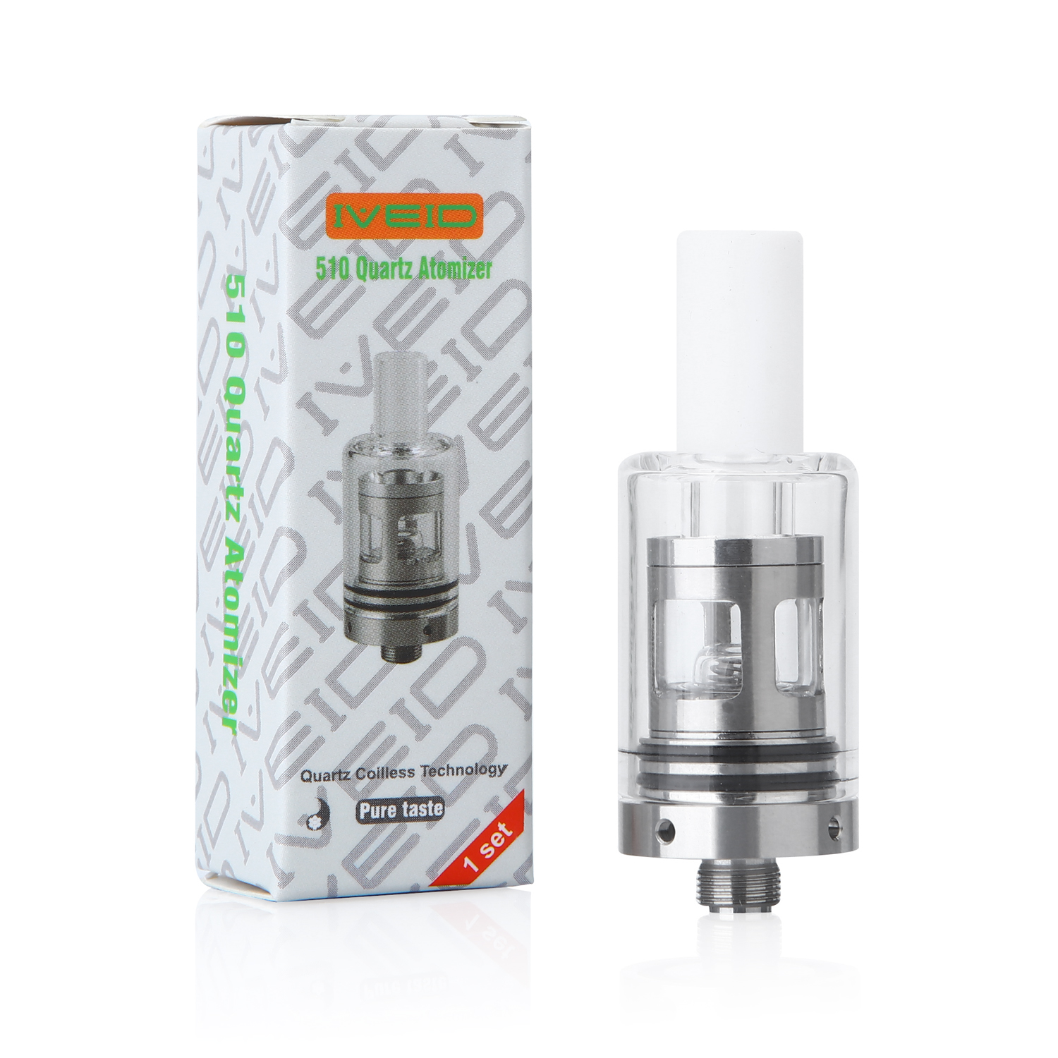 Longmada Glowcore Quarta Tank Vaporizer Atomizer 510 Thread Starter Kit Quartz Boiler Coil Rapid Heating Glass Cup, Silver
Longmada Glowcore Quarta Tank Vaporizer Atomizer 510 Thread Starter Kit Quartz Boiler Coil Rapid Heating Glass Cup, Silver