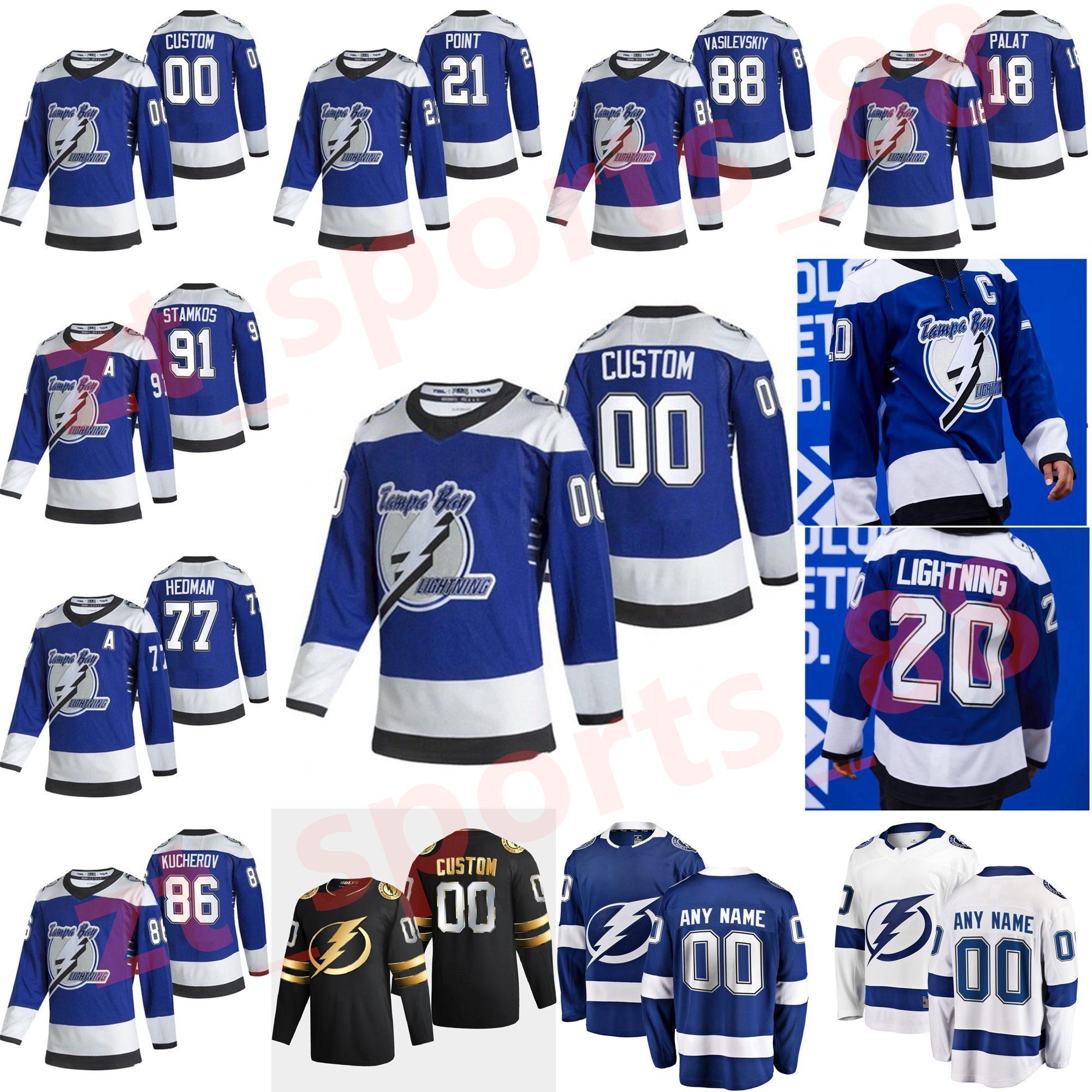 Tampa Bay Lightning 2021 Reverse Retro Jersey Blake Coleman Pat Maroon Tyler Johnson Ryan McDonagh Yanni Gourde hockey Jerseys Custom Stitche, As shown in illustration
Tampa Bay Lightning 2021 Reverse Retro Jersey Blake Coleman Pat Maroon Tyler Johnson Ryan McDonagh Yanni Gourde hockey Jerseys Custom Stitche, As shown in illustration