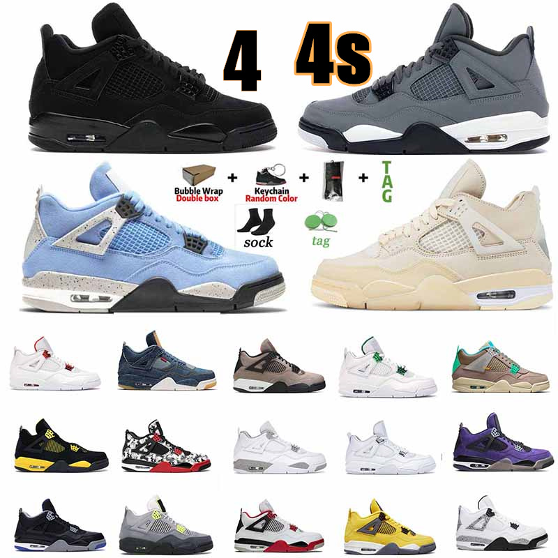 2021 TOP quality Jumpman womens mens Lightning 4 4s Basketball Shoes University Blue Royal retro Cement Union Sail Fire Red Guava Ice trainers sneakers shoe jordan4s, Share 40-47
2021 TOP quality Jumpman womens mens Lightning 4 4s Basketball Shoes University Blue Royal retro Cement Union Sail Fire Red Guava Ice trainers sneakers shoe jordan4s, Share 40-47