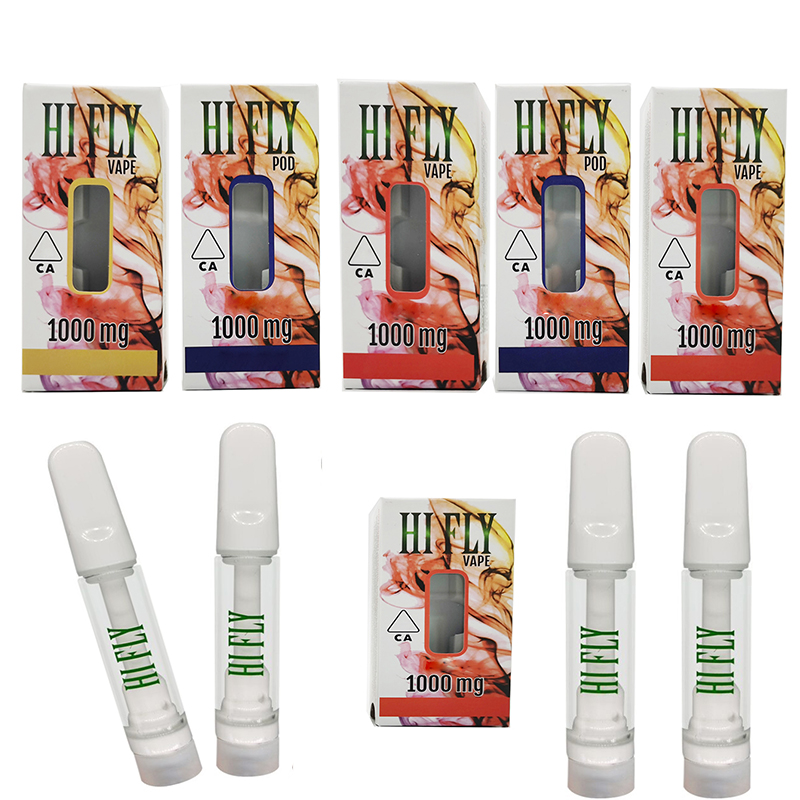 Hi Fly Vapes Cartridges Vape Pens Full Ceramic Carts Disposable Atomizer 0.9ML E-cigarette 510 Oil Cartridge Packaging Ceramic-Coil Vaporizer Glass Tank Cart Kits
Hi Fly Vapes Cartridges Vape Pens Full Ceramic Carts Disposable Atomizer 0.9ML E-cigarette 510 Oil Cartridge Packaging Ceramic-Coil Vaporizer Glass Tank Cart Kits