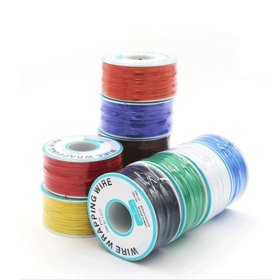Colourful 250 Meter Circuit Board PCB Jump Line Copper Fly OK Wire Wrapping Wire Wholesale