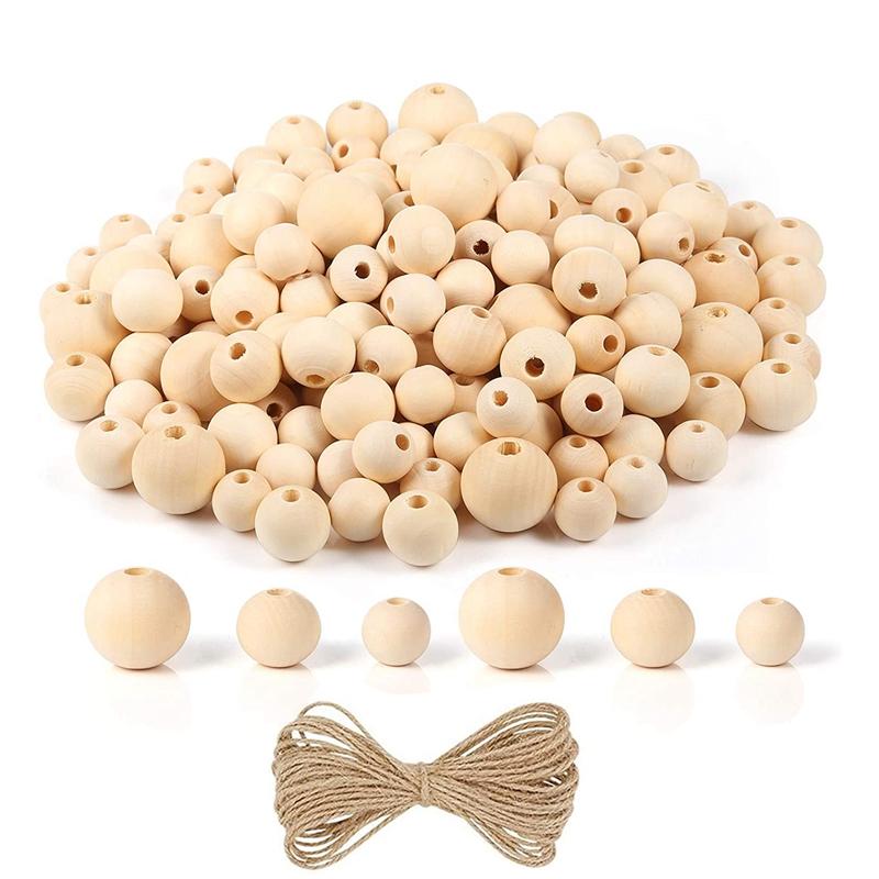 Other 250Pcs Wooden Beads For Crafts, Unfinished Wood, 3 Different Sizes, With Jute Twine, Making DIY Wood Bead Garland
Other 250Pcs Wooden Beads For Crafts, Unfinished Wood, 3 Different Sizes, With Jute Twine, Making DIY Wood Bead Garland