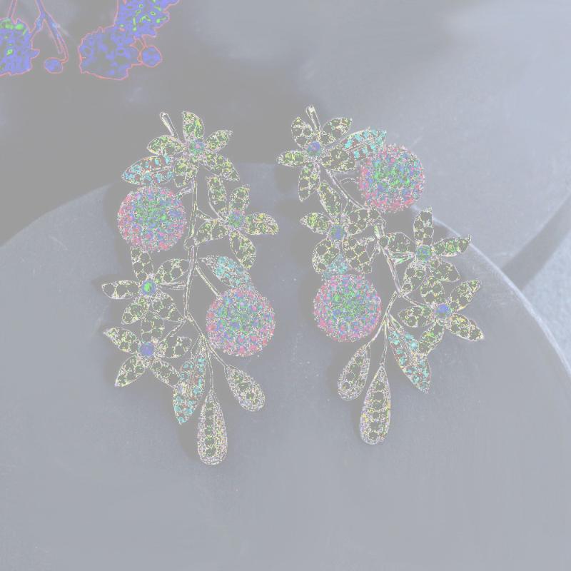 Dangle & Chandelier CWWZircons Noble Luxury Multicolor Purple Red Cubic Zirconia Long Drop Leaf Earrings For Women Party Costume Jewelry CZ9, Silver
Dangle & Chandelier CWWZircons Noble Luxury Multicolor Purple Red Cubic Zirconia Long Drop Leaf Earrings For Women Party Costume Jewelry CZ9, Silver