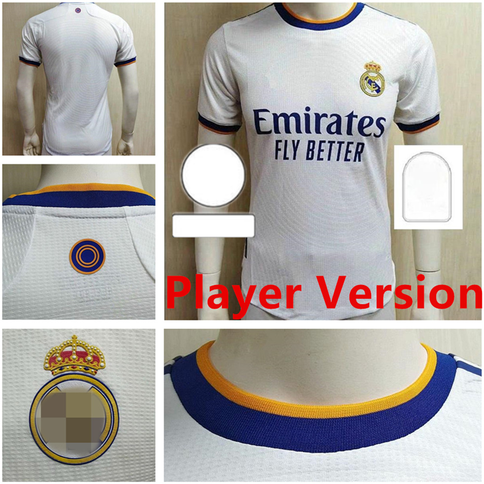 Player Version 2021 2022 Real Madrid soccer Jerseys Men SERGIO RAMOS BENZEMA ASENSIO VALVERDE Jersey 21 22 HAZARD VINI JR KROOS football, Colour 2
Player Version 2021 2022 Real Madrid soccer Jerseys Men SERGIO RAMOS BENZEMA ASENSIO VALVERDE Jersey 21 22 HAZARD VINI JR KROOS football, Colour 2