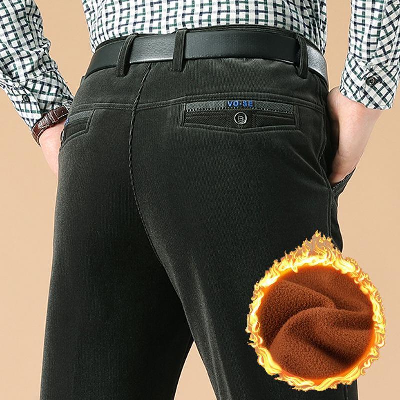 Men's Pants Size 40 42 44 High Waist Black Brown Men Trousers Thicken Warm Straight Loose Corduroy Fleece Winter Clothes
Men's Pants Size 40 42 44 High Waist Black Brown Men Trousers Thicken Warm Straight Loose Corduroy Fleece Winter Clothes