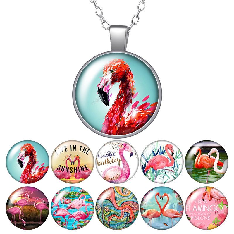 Flamingo Animals Loyalty and Love Round Pendant Necklace 25mm Glass Cabochon Silver Color Jewelry Women Party Birthday Gift 50cm
Flamingo Animals Loyalty and Love Round Pendant Necklace 25mm Glass Cabochon Silver Color Jewelry Women Party Birthday Gift 50cm