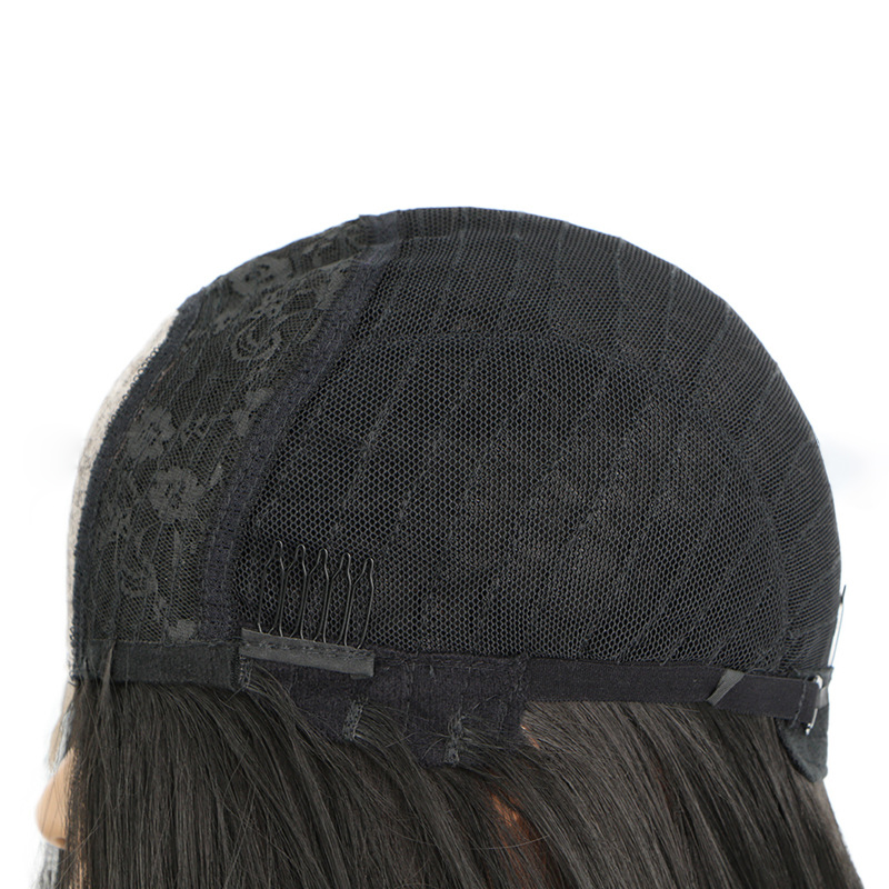 28 inch headband wigs straight synthetic lace front wig women hair