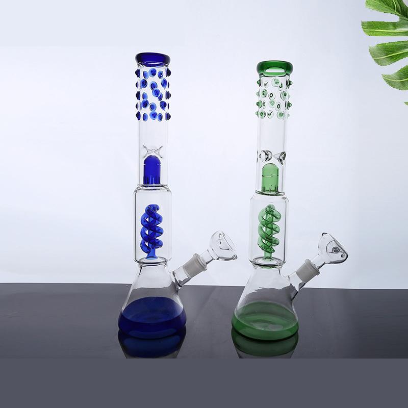 15'' Glass spiral percolator Bong beaker bong dome perc water pipe with ice notches Green/Blue Color Random Send water pipe
15'' Glass spiral percolator Bong beaker bong dome perc water pipe with ice notches Green/Blue Color Random Send water pipe