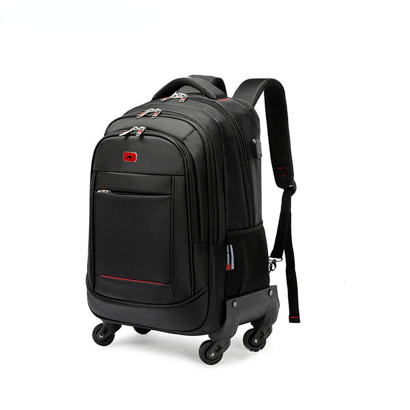 Factory direct business backpack travel bag trolley men and women multi-function trolley backpack large capacity 4 wheels, Black 22 inch
Factory direct business backpack travel bag trolley men and women multi-function trolley backpack large capacity 4 wheels, Black 22 inch