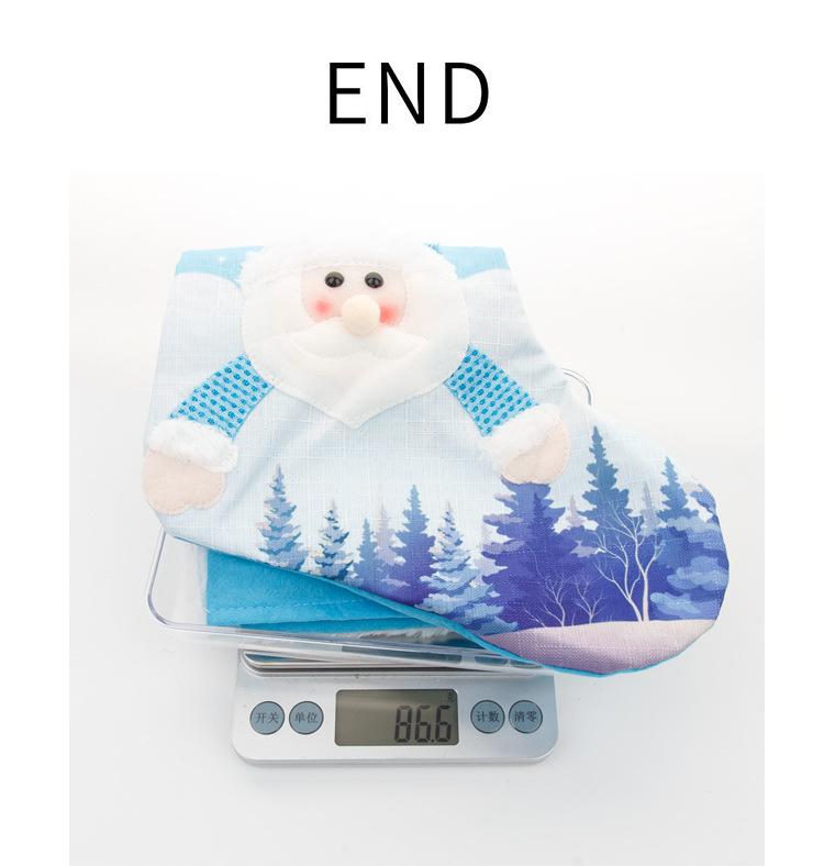 Led Glowing Christmas Tree Pendant Ornaments With Lights Large Stocking Socks Gift Bag Candy Bags Xmas Decoration