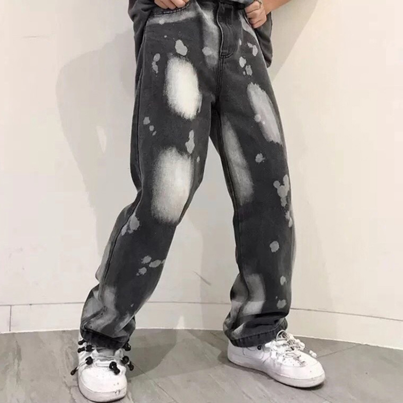 Original Tie Dye Washed Retro Jeans Men and Women Oversize Straight Loose Denim Trousers Hip Hop Casual Jeans Pants, Black
Original Tie Dye Washed Retro Jeans Men and Women Oversize Straight Loose Denim Trousers Hip Hop Casual Jeans Pants, Black