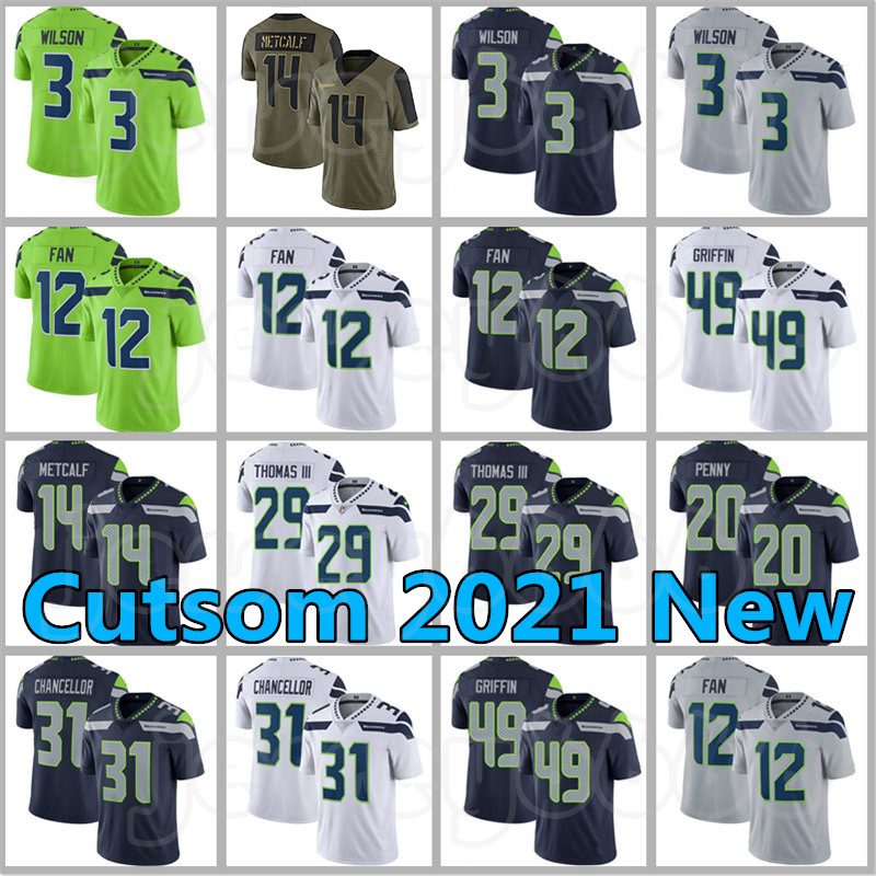 Custom Seattle 14 DK Metcalf Russell Wilson Men Jamal Adams Football Seahawk jersey Freddie Swain Chris Carson Poona Ford Steve Largent K.J. Wright Fan Witherspoon, Custom men (haiying)
Custom Seattle 14 DK Metcalf Russell Wilson Men Jamal Adams Football Seahawk jersey Freddie Swain Chris Carson Poona Ford Steve Largent K.J. Wright Fan Witherspoon, Custom men (haiying)
