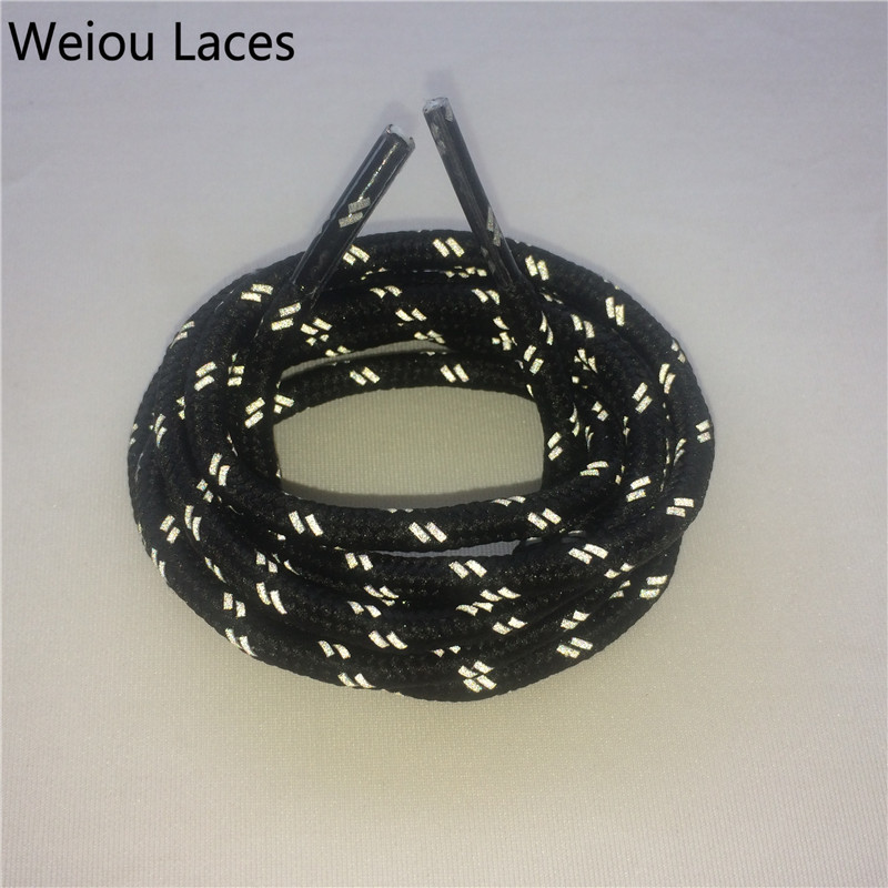 Weiou new fashion reflecting shoe laces 120cm checkered glowing shoelaces 3M reflective rope lace for sports shoes Decoration