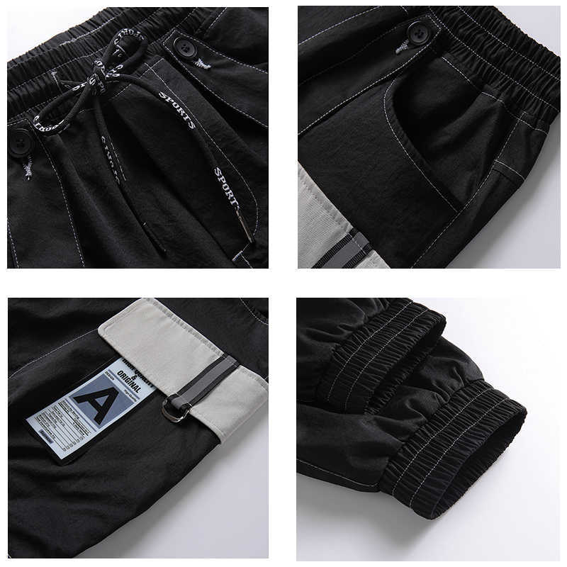 CHAIFENKO Jogger Leisure Sports Trousers Men Hip Hop Streetwear Beam Foot Cargo Pants Fashion Printing Men Pants 201116