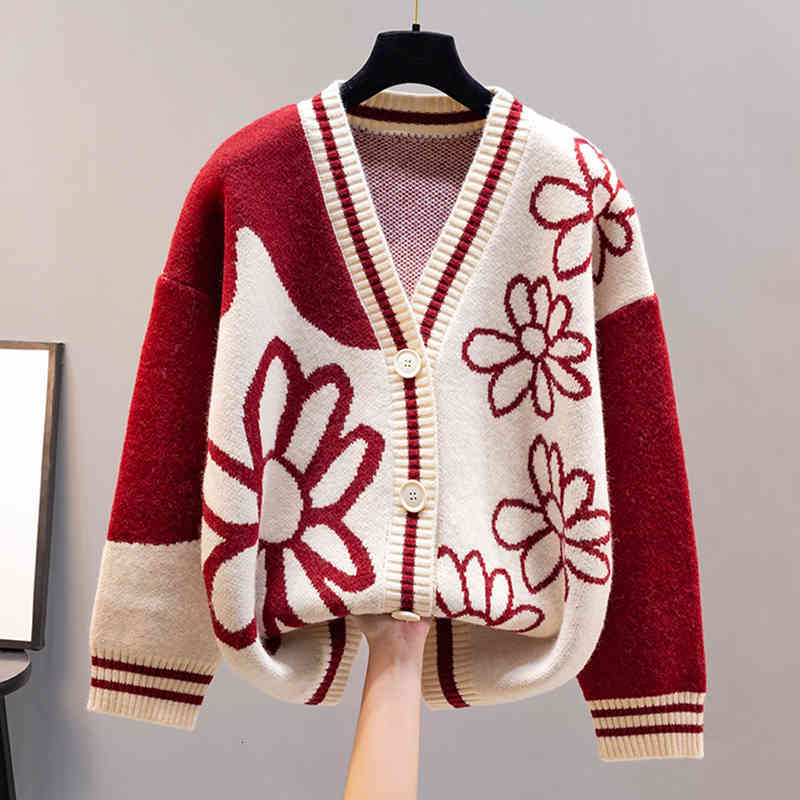 women's sweaters azyt autumn v neck knitted korean female cardigan loose chic shirt print female jacket casual long sleeve pull femme q, White;black
women's sweaters azyt autumn v neck knitted korean female cardigan loose chic shirt print female jacket casual long sleeve pull femme q, White;black