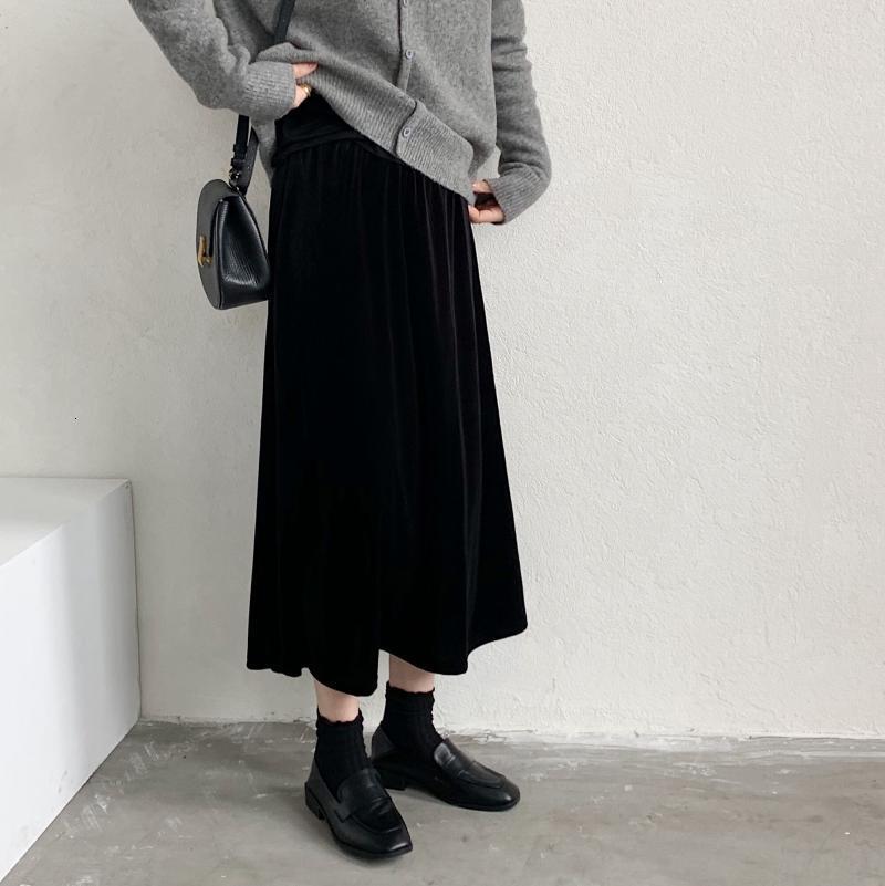 Skirts Harajuku Women Elastic High Waist Solid A-Line Slim Femme Warm Veet Vintage Streetwear JZ75, Brown
Skirts Harajuku Women Elastic High Waist Solid A-Line Slim Femme Warm Veet Vintage Streetwear JZ75, Brown