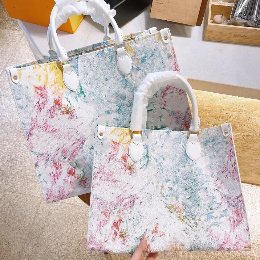 Women Luxurys Designers Watercolor tie-dye Tote Bags 2021 Duffle Shopping Bag Designers Sac Shoulder Bags Casual Totes Handbag Brands, White
Women Luxurys Designers Watercolor tie-dye Tote Bags 2021 Duffle Shopping Bag Designers Sac Shoulder Bags Casual Totes Handbag Brands, White