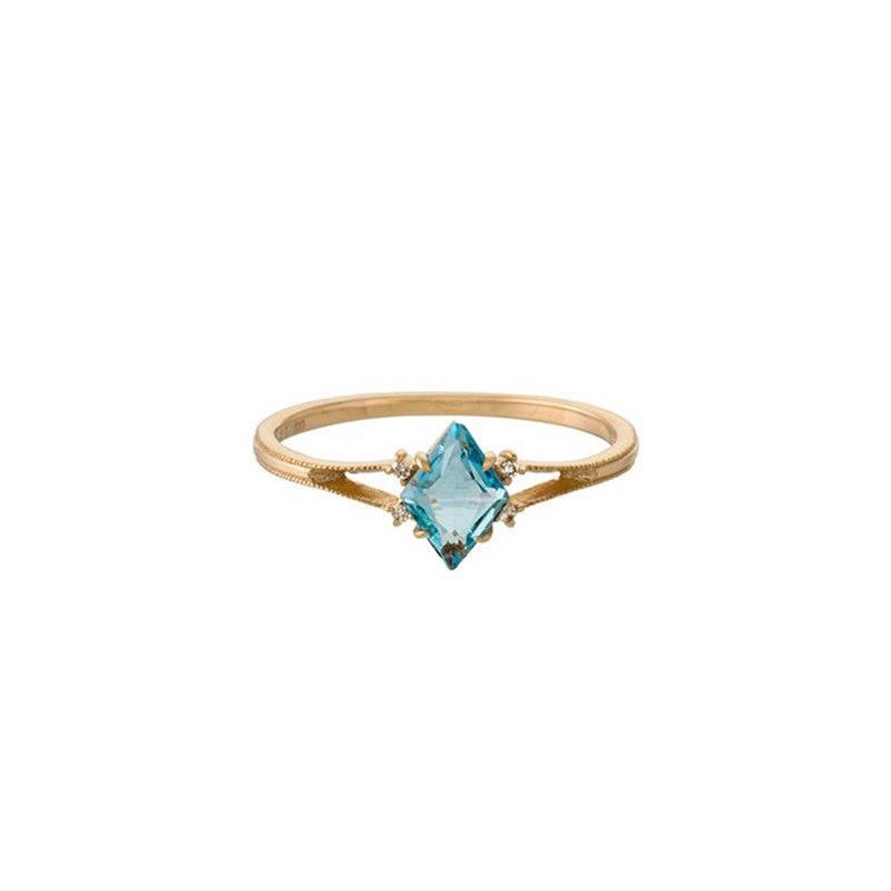 Cluster Rings Design Silver Inlaid Natural Diamond Faceted Sky Blue Crystal Gold Ladies Ring Opening Adjustable Fresh Charm Jewelry
Cluster Rings Design Silver Inlaid Natural Diamond Faceted Sky Blue Crystal Gold Ladies Ring Opening Adjustable Fresh Charm Jewelry