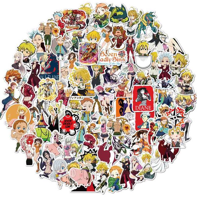 100Pcs/Set Cartoon Anime The Seven Deadly Sins Graffiti Stickers Suitcase Guitar Decoration Waterproof DIY For Laptop Gift Wrap
100Pcs/Set Cartoon Anime The Seven Deadly Sins Graffiti Stickers Suitcase Guitar Decoration Waterproof DIY For Laptop Gift Wrap