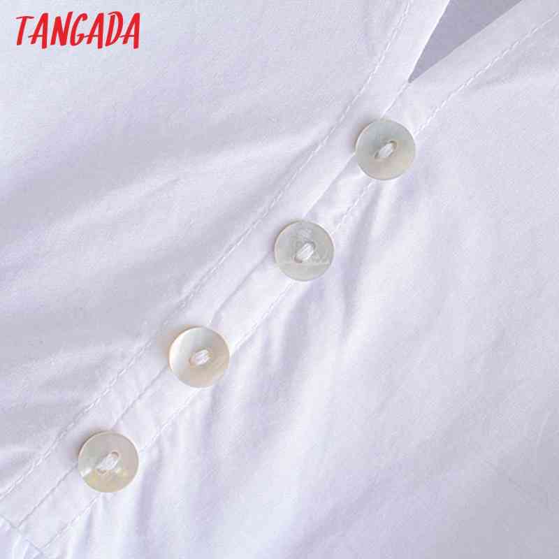 Summer Women White Emboridery Neck Short Sleeve Ladies Mini Dress Vestidos 4N20 210416