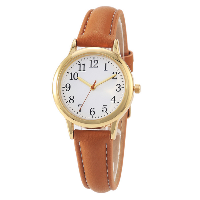 Casual Style Clear Numbers Fine Leather Strap Quartz Womens Watches Simple Elegant Students Watch 31MM Dial Metal Buckle Wristwatches, No send watch for shipping
Casual Style Clear Numbers Fine Leather Strap Quartz Womens Watches Simple Elegant Students Watch 31MM Dial Metal Buckle Wristwatches, No send watch for shipping