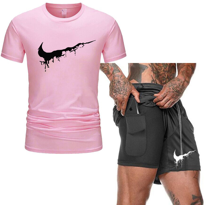 Summer 2021 Brand Men Sports Sets 2Piece Tracksuit Casual Men' Short-sleeve Shirt+Shorts Running Fitness Suit Male Plus Size -2XL
Summer 2021 Brand Men Sports Sets 2Piece Tracksuit Casual Men' Short-sleeve Shirt+Shorts Running Fitness Suit Male Plus Size -2XL