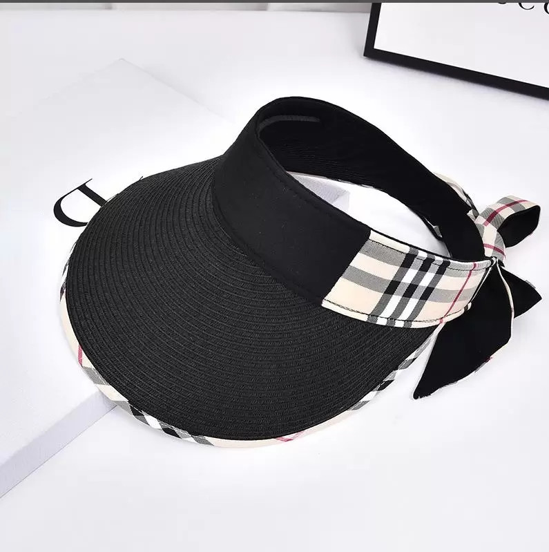 Women's Visors Big Brim Designer Hats with Plaid Ribbon Adjustable Hood strap Fashion Caps, Pink
Women's Visors Big Brim Designer Hats with Plaid Ribbon Adjustable Hood strap Fashion Caps, Pink