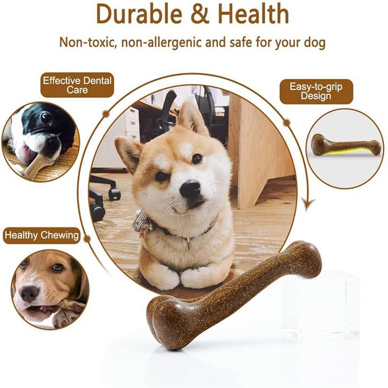 Dog Chew Toys For Aggressive Chewers, Indestructible Durable Dog Toys, Non-Toxic Food Grade Dog Bone Toy For Medium Large Dogs