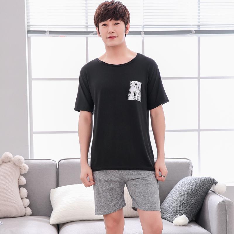 Women's Sleepwear Couples Short Sleeve Cute Cartoon Nightgowns For Women Summer Night Dress Nightdress Men Pyjama Homewear Home Clothes