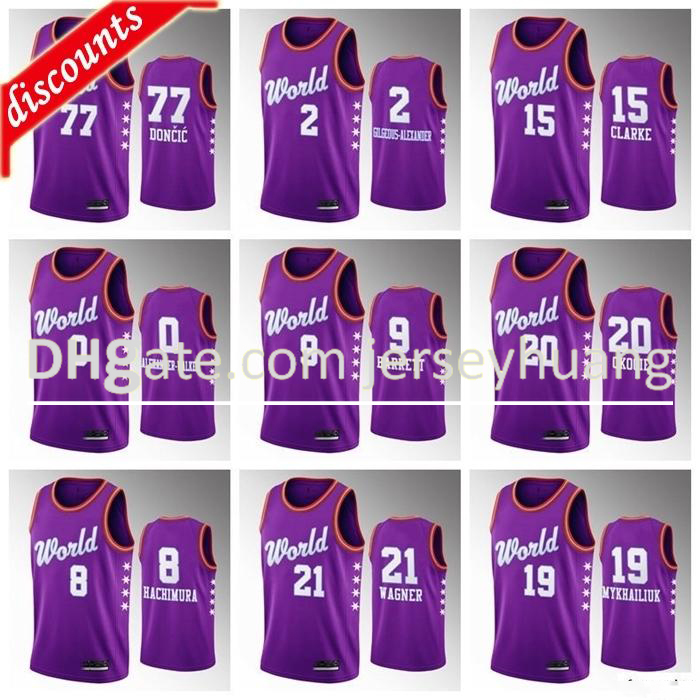 Men's World Team RJ Barrett Rui Hachimura Luka Doncic Shai Gilgeous-Alexander 2020 Rising Star Jersey
Men's World Team RJ Barrett Rui Hachimura Luka Doncic Shai Gilgeous-Alexander 2020 Rising Star Jersey