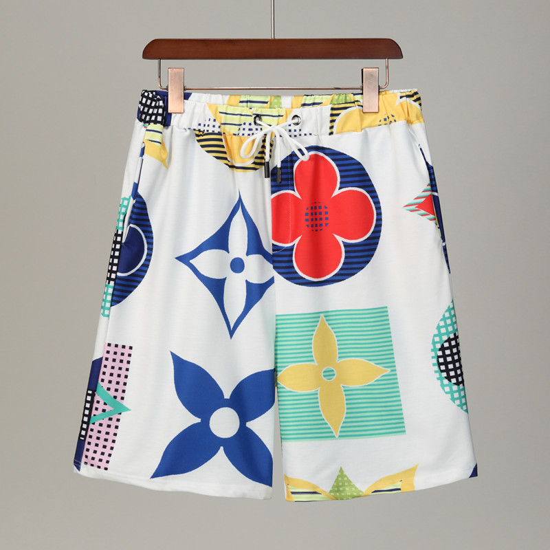 Summer men's high-quality shorts printed loose quick-drying casual men's fashion beach pants, White;black
Summer men's high-quality shorts printed loose quick-drying casual men's fashion beach pants, White;black