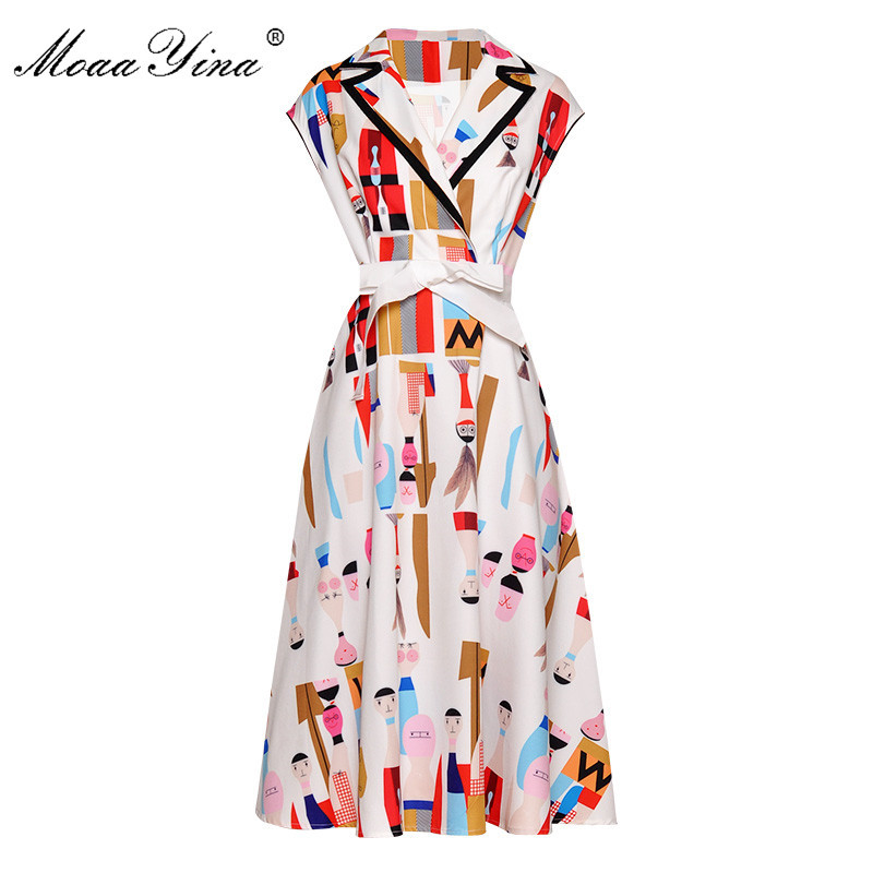 Fashion Designer Runway dress Spring Summer Women Dress V-neck Cartoon Print Lace-Up Dresses 210524, Black
Fashion Designer Runway dress Spring Summer Women Dress V-neck Cartoon Print Lace-Up Dresses 210524, Black