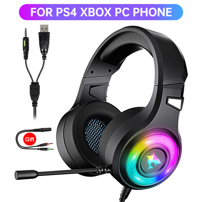 cool rgb light headset gamer for ps4 7.1surround sound wired pc gaming headphones with noise reduction microphone for fifa21
cool rgb light headset gamer for ps4 7.1surround sound wired pc gaming headphones with noise reduction microphone for fifa21