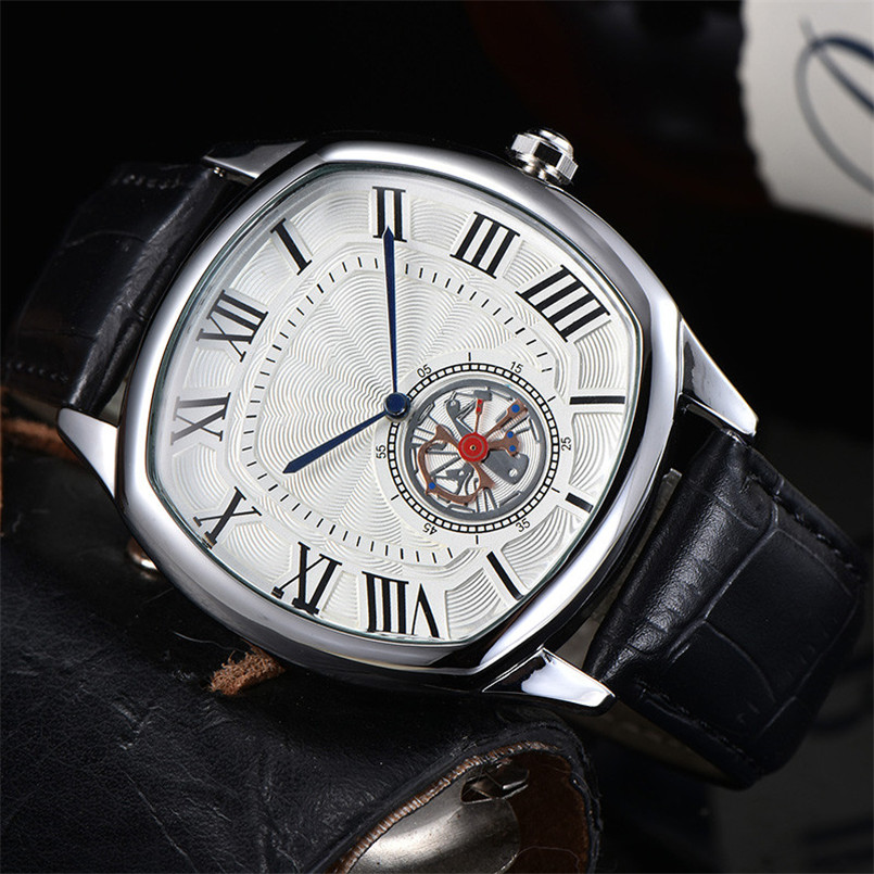watch men montre de luxe business designer simple Roman numeral dial fashion quartz movement leather strap sports military, No watch
watch men montre de luxe business designer simple Roman numeral dial fashion quartz movement leather strap sports military, No watch