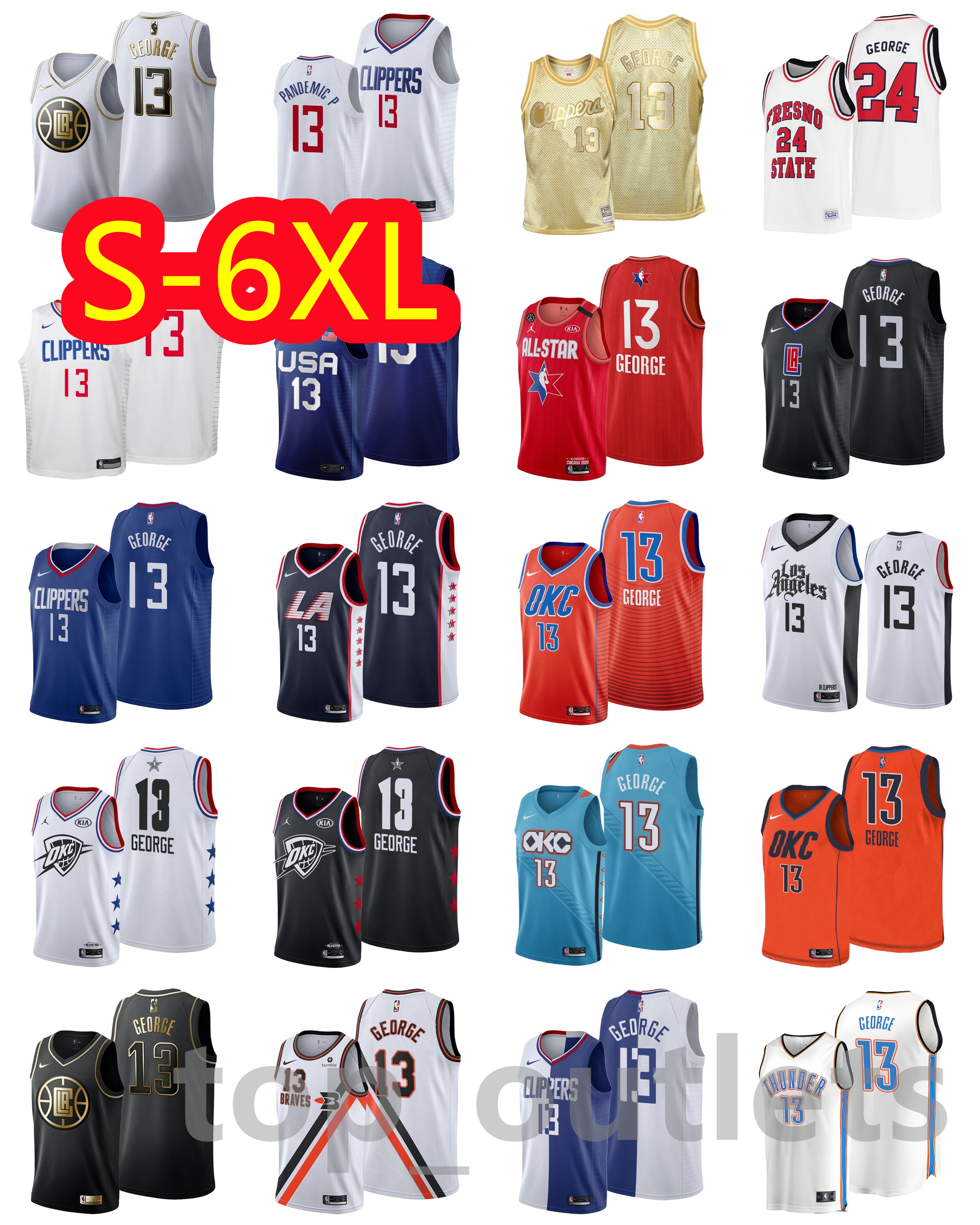4XL 5XL 6XL 2021 LA Clippers Basketball Jerseys Paul George Jersey Nikola Jokic Lebron James Kyrie Irving Kyle Lowry Stitched Breathable
4XL 5XL 6XL 2021 LA Clippers Basketball Jerseys Paul George Jersey Nikola Jokic Lebron James Kyrie Irving Kyle Lowry Stitched Breathable
