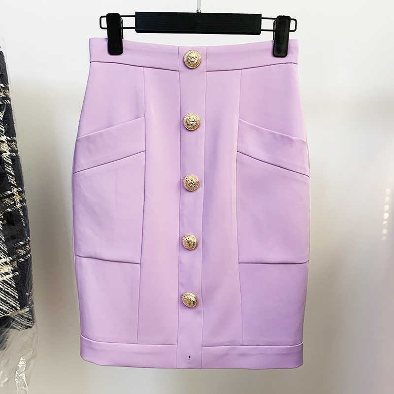 HIGH STREET est / Designer Fashion Women' Lion Buttons Embellished Pockets Skirt 210526, Lavender
HIGH STREET est / Designer Fashion Women' Lion Buttons Embellished Pockets Skirt 210526, Lavender