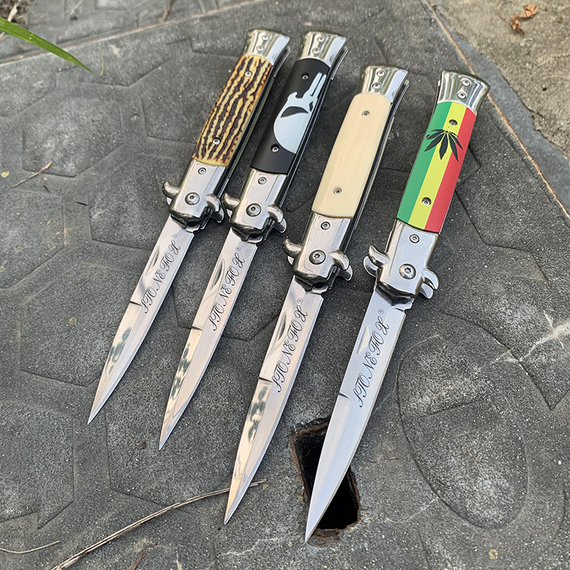 SAMSEND High-end 8.9 inch Italian style folding knife 440 steel EDC Outdoor pocket Tactical knives
SAMSEND High-end 8.9 inch Italian style folding knife 440 steel EDC Outdoor pocket Tactical knives