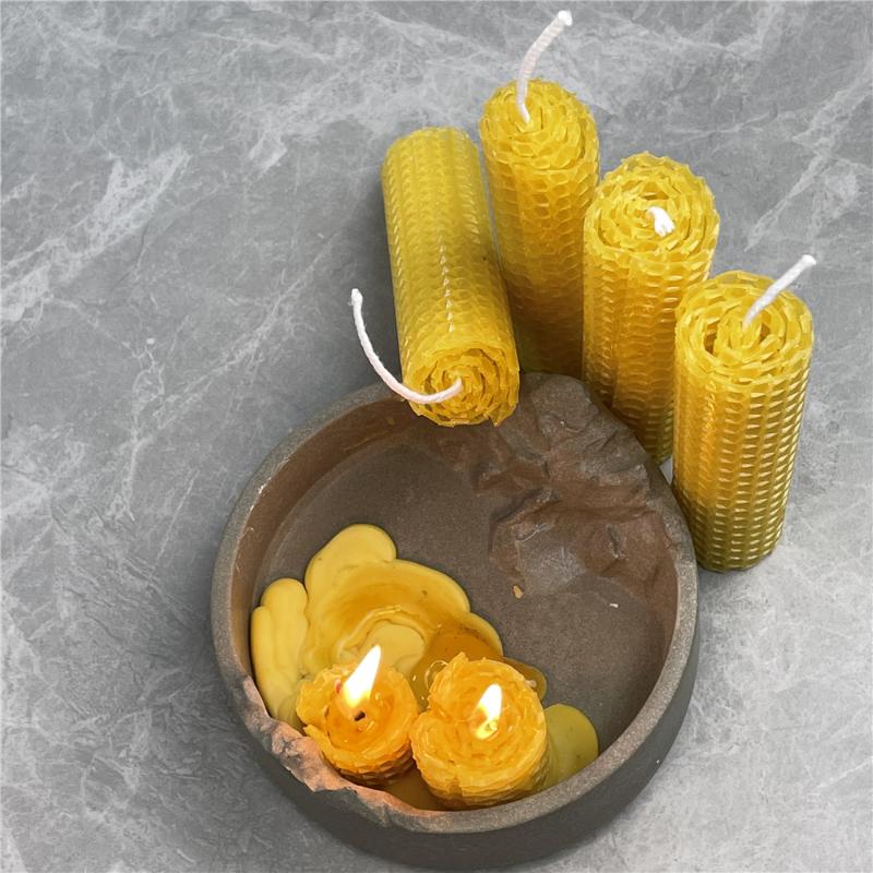 Candles 5pcs Diameter 2.5cm, Height 10cm Natural Yellow Beeswax Rolled Candle Handmade DIY Honey Long Rod Bees Wax Honeycomb
Candles 5pcs Diameter 2.5cm, Height 10cm Natural Yellow Beeswax Rolled Candle Handmade DIY Honey Long Rod Bees Wax Honeycomb