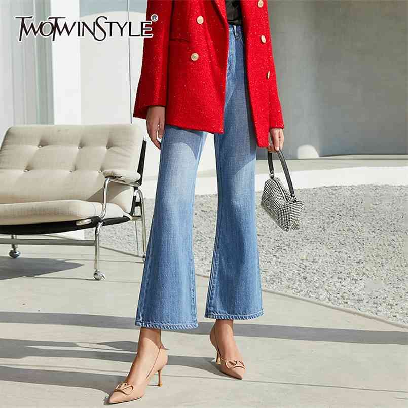 Casual Flare Jeans For Women High Waist Solid Minimalist Straight Denim Pants Female Fashion Style 210521, Blue
Casual Flare Jeans For Women High Waist Solid Minimalist Straight Denim Pants Female Fashion Style 210521, Blue
