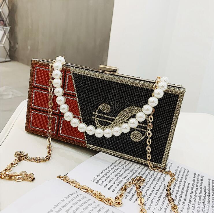 Factory wholesale women handbag elegant pearl chain bag European and American diamond hard box bags fashion contrast beads handbags, C(boutique box)
Factory wholesale women handbag elegant pearl chain bag European and American diamond hard box bags fashion contrast beads handbags, C(boutique box)