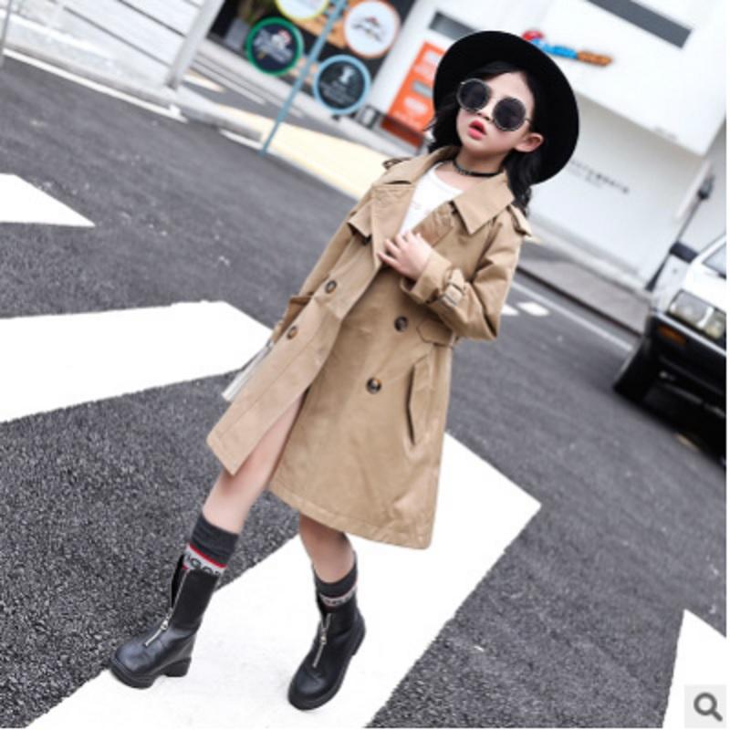 Coat Girls Waist Trench 2021 Spring And Autumn Children's Khaki Color Windbreaker Double-breasted Size110-160 Kids4-14 Ly210, Blue;gray
Coat Girls Waist Trench 2021 Spring And Autumn Children's Khaki Color Windbreaker Double-breasted Size110-160 Kids4-14 Ly210, Blue;gray
