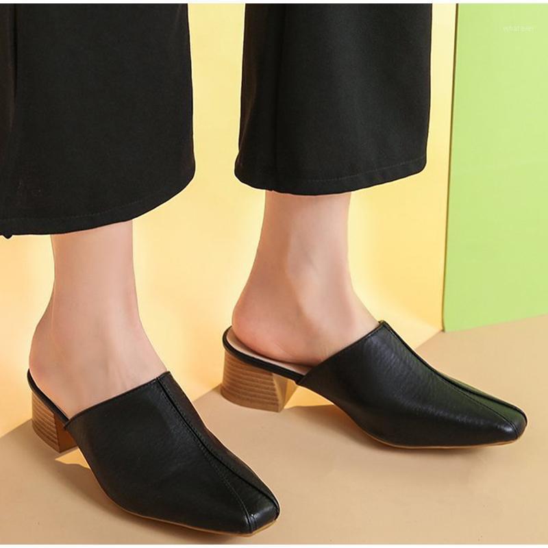 Slippers Women's Mules Shoes Outside Fashion Office Ladies Slides Square Toe PU Leather Spring Summer Low Heels Female Sandals, Ln
Slippers Women's Mules Shoes Outside Fashion Office Ladies Slides Square Toe PU Leather Spring Summer Low Heels Female Sandals, Ln