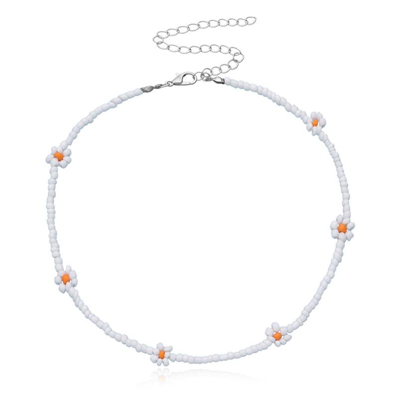 Fashion Bead Flower Choker Adjustable Necklace Bohemia Style Beaded Summer Women'S Collarbone Wholesale Chokers
Fashion Bead Flower Choker Adjustable Necklace Bohemia Style Beaded Summer Women'S Collarbone Wholesale Chokers