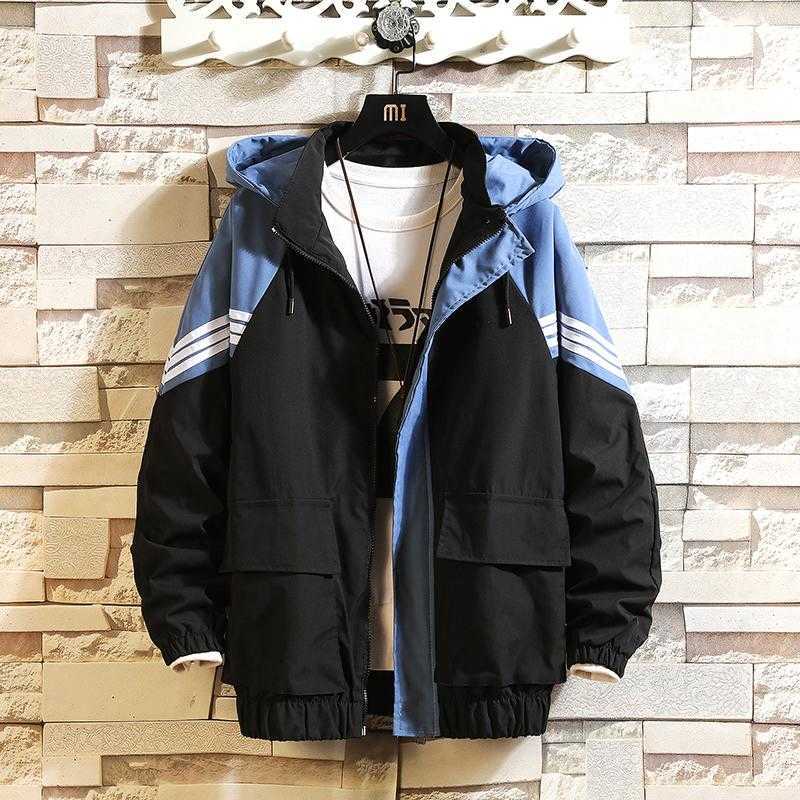 Spring Autumn Casual Jacket Men Streetwear Gradient Color Hooded Jackets Men Size -3XL Hip Hop Patchwork Windbreaker X0621, White blue
Spring Autumn Casual Jacket Men Streetwear Gradient Color Hooded Jackets Men Size -3XL Hip Hop Patchwork Windbreaker X0621, White blue
