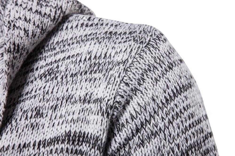 Solid Men Casual Sweater Autumn Winter Warm Men Clothes 210818