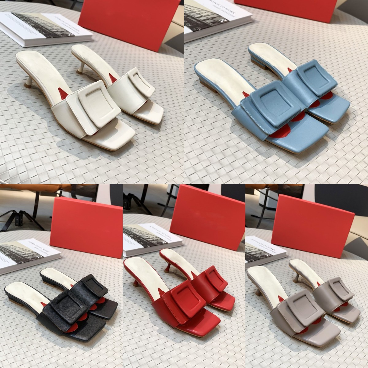 2022 Designers Women Sandals Brand Square Button Slippers Genuine Leather Non-Slip Flip Flop Wear-Resisting Flat Slides Low Heel Cat Heels Sandal With Box
2022 Designers Women Sandals Brand Square Button Slippers Genuine Leather Non-Slip Flip Flop Wear-Resisting Flat Slides Low Heel Cat Heels Sandal With Box