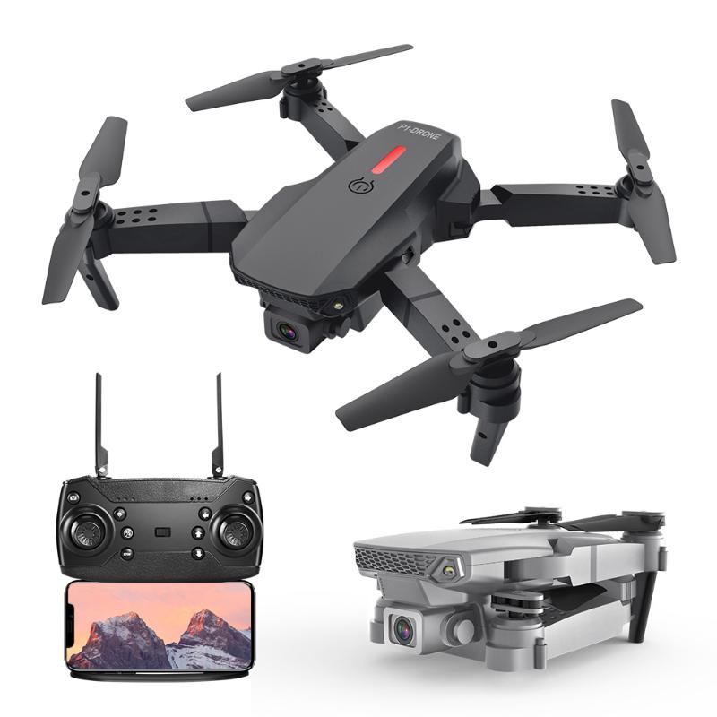 Drones P1 Rc Drone With 4k HD Dual Camera WiFi FPV Real-Time Transmission Aerial Pography Folding Quadcopter Follow Me Dron Kid Toys
