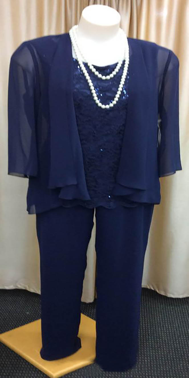 New Arrival Real Photo Scoop Neck Mother's Pants Suits Three Pieces Mother of the Bride Suits Long Sleeves Jacket Party Wear